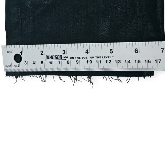 FRAME Le High Straight Coated Jeans Pine Green Denim Size 29 - Picture 6 of 10